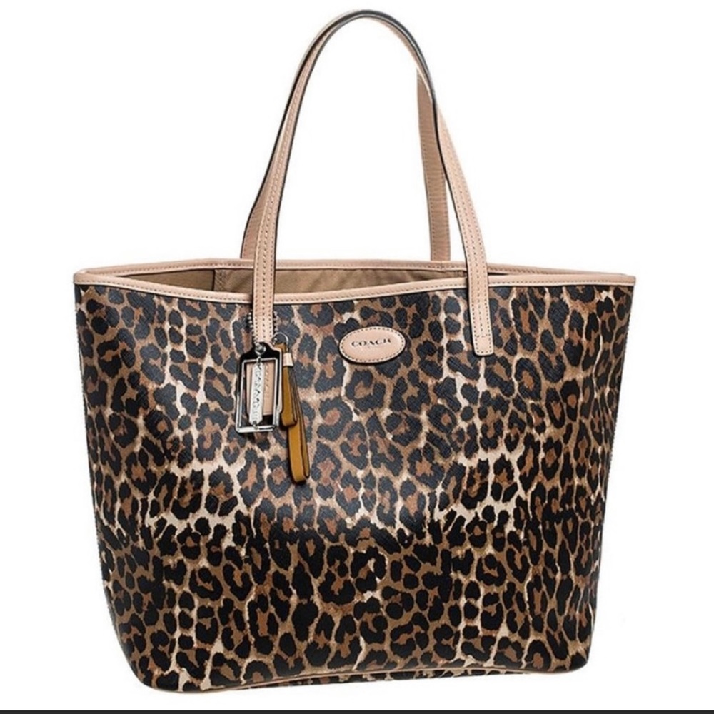 Coach City Leopard tote